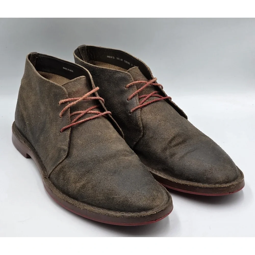 Cole Haan Paul C09565 Brown Chukka Boots Lace up Men's Size 10.5 M